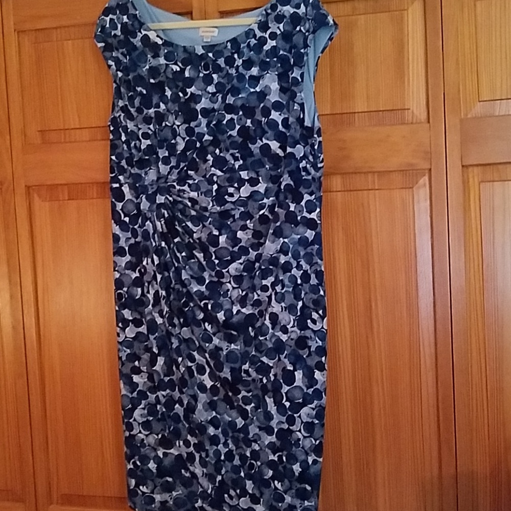 Printed blue dress